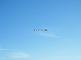 蓝色,天空,云