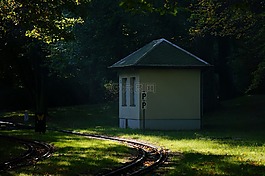 公園鐵路,追蹤,陽光