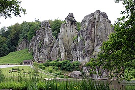 巖,石頭,externsteine