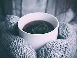 咖啡,蒸汽,熱