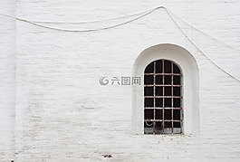 白,墻,窗口