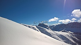 雪,山,naturlandschaft
