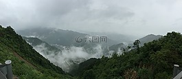 山頂,山,云霧