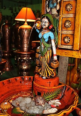 印度,水,噴泉