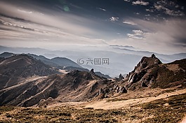 景观,山,丘陵