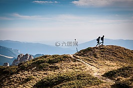 徒步旅行,徒步旅行者,背包