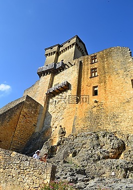 城堡,中世纪城堡,石墙
