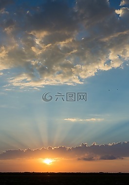 太陽,云,天空