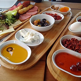 早餐,奶酪,食品
