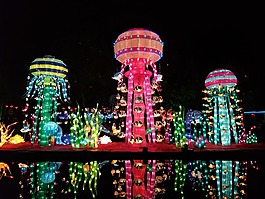 春節,夜晚,燈會