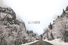 路,冬天,冰