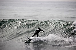 海洋,冲浪,水