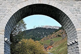 橋,石頭,鐵路