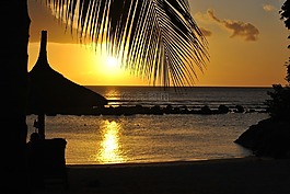 日落,海,pal