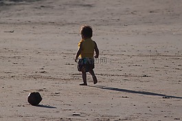 蹣跚,兒童,走