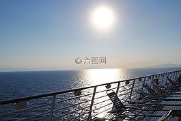 太陽,日落,海