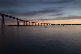 日落,黃昏,橋