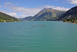 reschensee,bergsee,湖