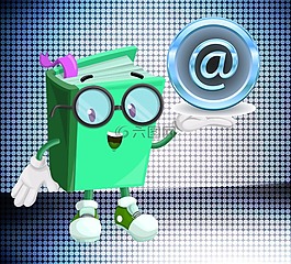 教授,書,電子郵件