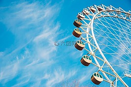 摩天,車輪,公園