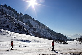 山,雪,arlberg