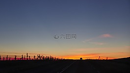 晚,霞,呀