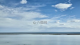 平靜,的,湖面