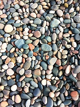 鵝卵石,海灘,海邊