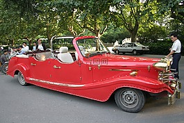 旧,红色,汽车