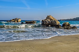科夫,海,波