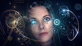 幻想,肖像,時鐘