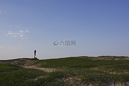 沙丘,小山,人