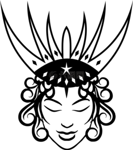 臉,皇冠,頭發(fā)