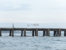 碼頭,海洋,海