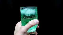 飲料,手,玻璃