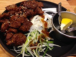 肉,韓國,融合