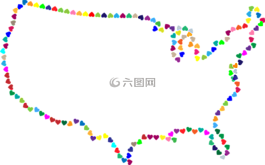 多彩,棱柱形,色