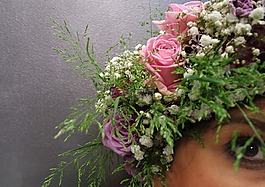 女子,女人的脸,blumenfrau