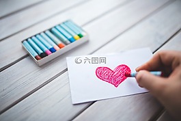 心,繪制,圖