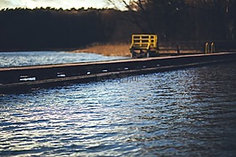 湖,碼頭,老