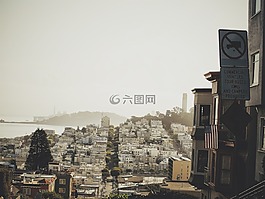 舊金山,房子,城市