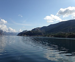 美麗,海岸,線挪威