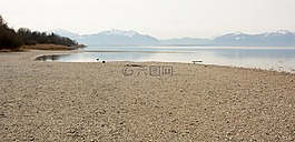 景觀,基姆湖,銀行