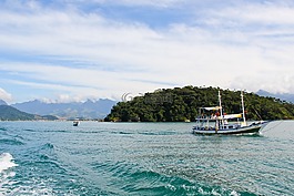 海滩,mar,小船