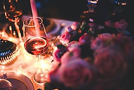葡萄酒,玫瑰,酒精