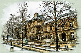 冬天,景觀,冬季景觀