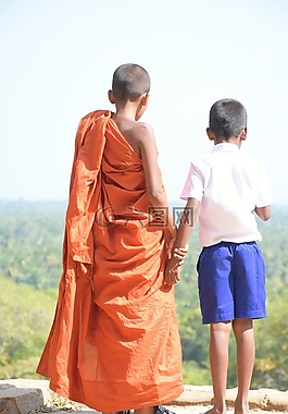 孩子們,孩子,佛教徒