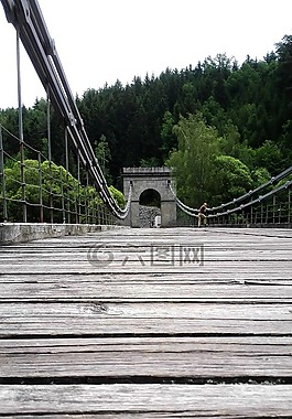 橋,景觀,自然