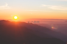 景觀,日落,黃昏
