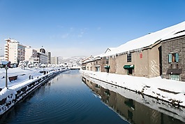 運(yùn)河,水,雪
